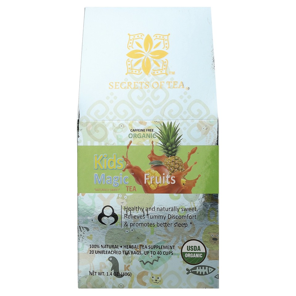 Organic, Kids Magic™ Tea, Fruits, Caffeine Free, 20 Tea Bags, 1.4 oz (40 g)