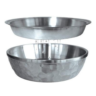 Toadfish Seafood Bowl - 12'' - Stainless Steel - 2 Layer Serving Bowl [8073]