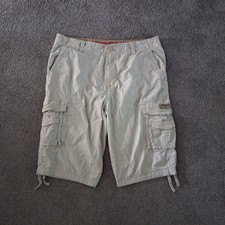 VTG UNIONBAY Men's 100 Cotton Khaki Messenger Cargo Shorts Size 36 Gorpcore
