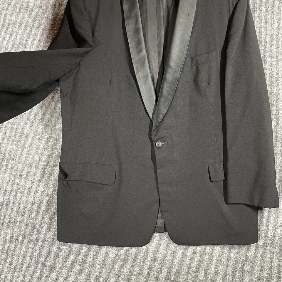 Chaqueta Esmoquin Rudofker Vintage Años 50 After Six Para Hombre Talla 43 S Cuello Chal Seda Foto 4 de 4