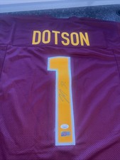 Jahan Dotson Signed Washington Commanders Jersey #1 JSA Certified Autographed