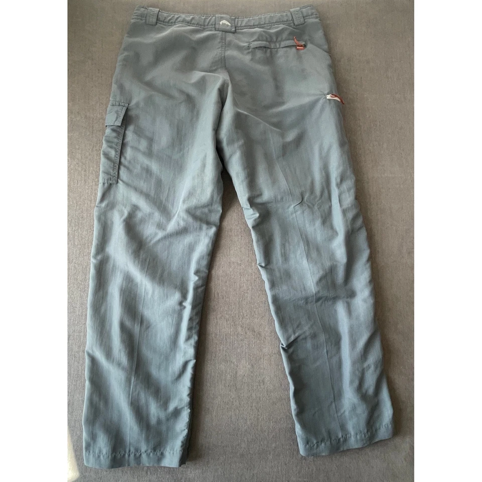 Calça de pesca Simms masculina XL cinza náilon carga pescador ao ar livre utilitário principal - Imagem 4 de 4