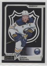 2018-19 O-Pee-Chee Platinum Black NHL Shield Jack Eichel #4 Shield 0o5t