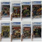 Fantastic Four Comic Book Lot of 8 Marvel Issues CGC Graded Mixed Titles