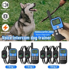 2 IN 1 Wireless Electric Dog Fence Containment System Shock Collar for 1/2/3 Dog