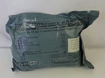 First Care Emergency Hemorrhage Control Compression Bandage Trauma Exp 08/2011.