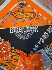 Vtg Harley Davidson American Legend Bandana Lot Motorcycle Biker Bike Week