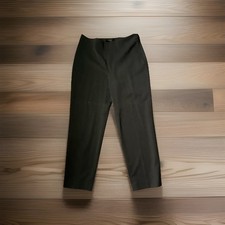 Talbots Women's Gray Dress Pants Size 10 Classic Slim Flat Front pre owned