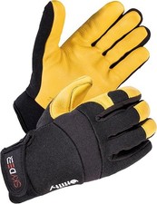 SKYDEER Full Grain Deerskin Leather Gloves for Men and Women, Medium