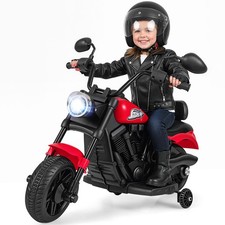 COSTWAY Kids Electric Motorcycle 6V Battery Powered Ride on Toy