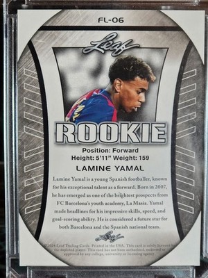 Leaf Exclusive Edition Lamine Yamal Rookie Trading Card | eBay