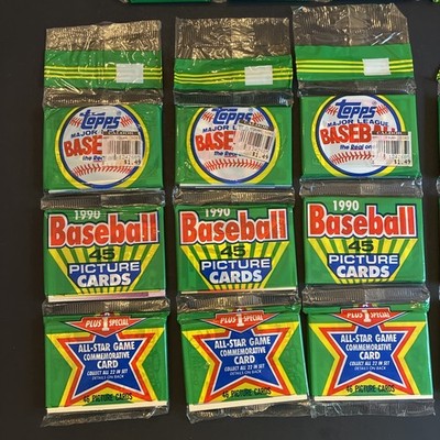 1990 Topps Baseball Rack Pack Factory Sealed-Possible Griffey AS-Thomas RC