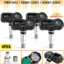 New Set of 4X OEM 42607-33021 TPMS Pre-programmed Tire Pressure Monitor Sensor
