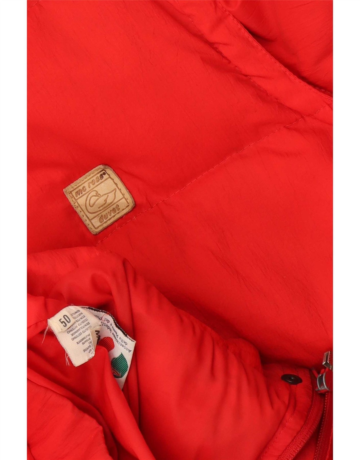 MC Ross Mens Hooded Padded Jacket IT 50 Large Red Polyamide OF15 image 3