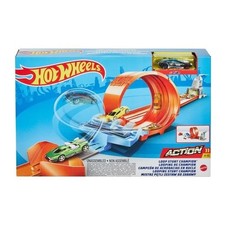 Hot Wheels - Looping de Champion - Circuit / Petite voiture Circuit - Orange - D