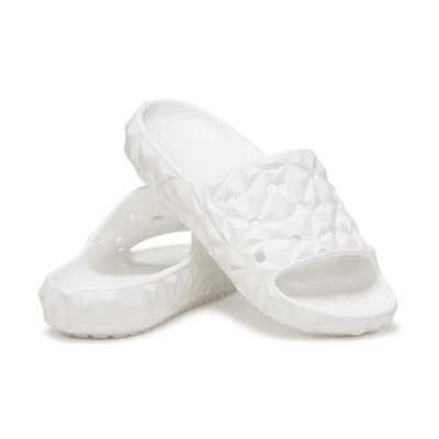 Crocs Classic Geometric Slide V2 White 24SUSD209608_Z100 Women Shoes