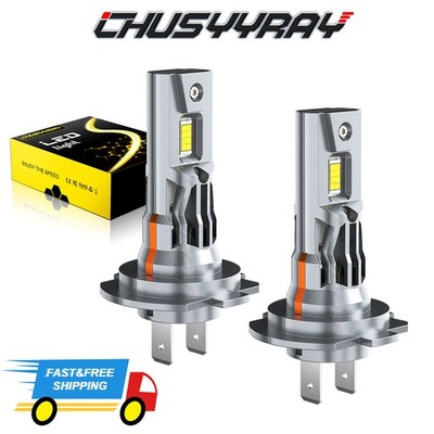 H7 LED Headlight Bulb Kit High Low Beam 100W 10000LM Super Bright 6500K White