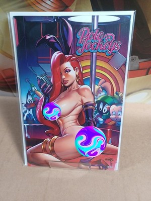 Pole Jockey Jessica Rabbit Naughty Jose  Varese Stripper Down Hole Full N