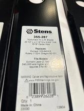 355-287 Stens mower blade set of 3