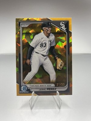 2024 Bowman Chrome Draft Sapphire Edition - Jeral Perez #BDC-154 Gold /50 (RC)