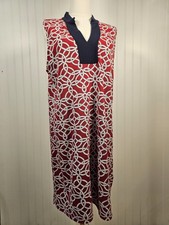 Talbots Nautical Rope Shift Dress Women's Size L Preppy Coastal 