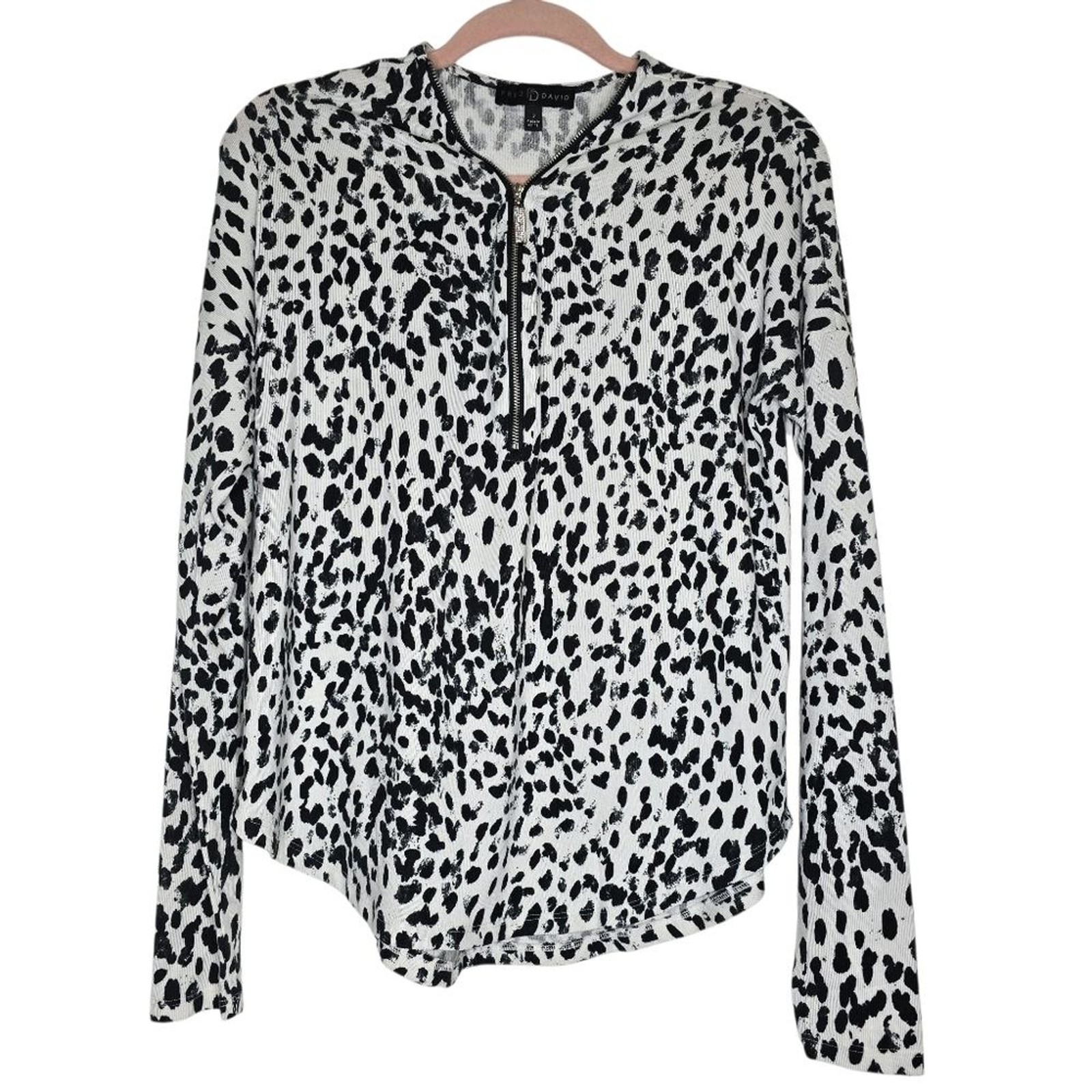 Fred David Leopard Print Pullover - image 1