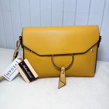 Mellow World Vegan leather Elegant Yellow/ Mustard Crossbody Bag NEW