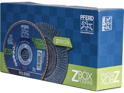 10er PACK(Stk) PFERD 69300934 Fächerscheibe POLIFAN Z START STEELOX Ø 125 mm Kör