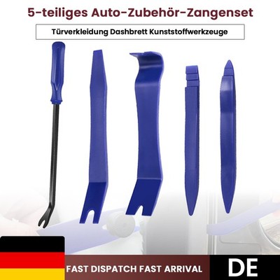 5Pcs Car Trim Removal Tool Set Hand Tools Pry Bar Panel Door Interior Clip Kit