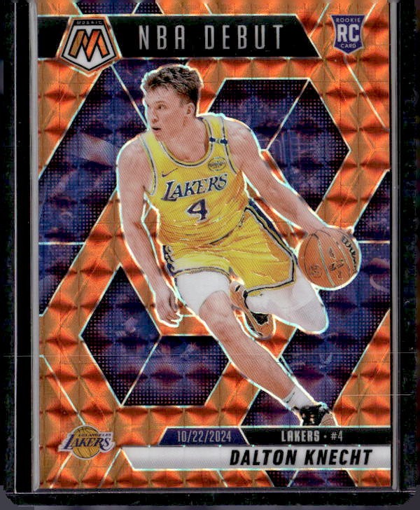 2024-25 Panini Mosaic #264 Dalton Knecht Orange Mosaic #/249
