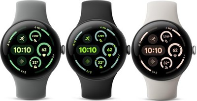Google Pixel Watch 3 45mm GPS + WiFi + LTE Unlocked Hazel Black Silver Excellent
