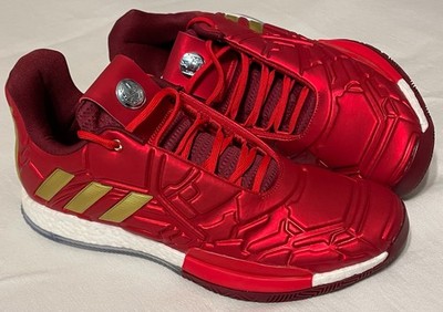 Adidas Harden Vol. 3 Iron man Marvel Basketball Mens Size 12 New with Box 2019