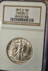 1945 D NGC MS65 Walking Liberty Half Dollar 50c Silver.  Blast White Free Ship!