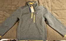 Boys Patagonia 1/4 Zip Sweater Size 7-8 Smolder Blue