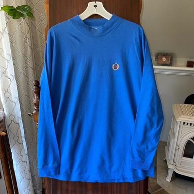 Bugle Boy Vintage Long Sleeve Shirt Blue insignia  Large