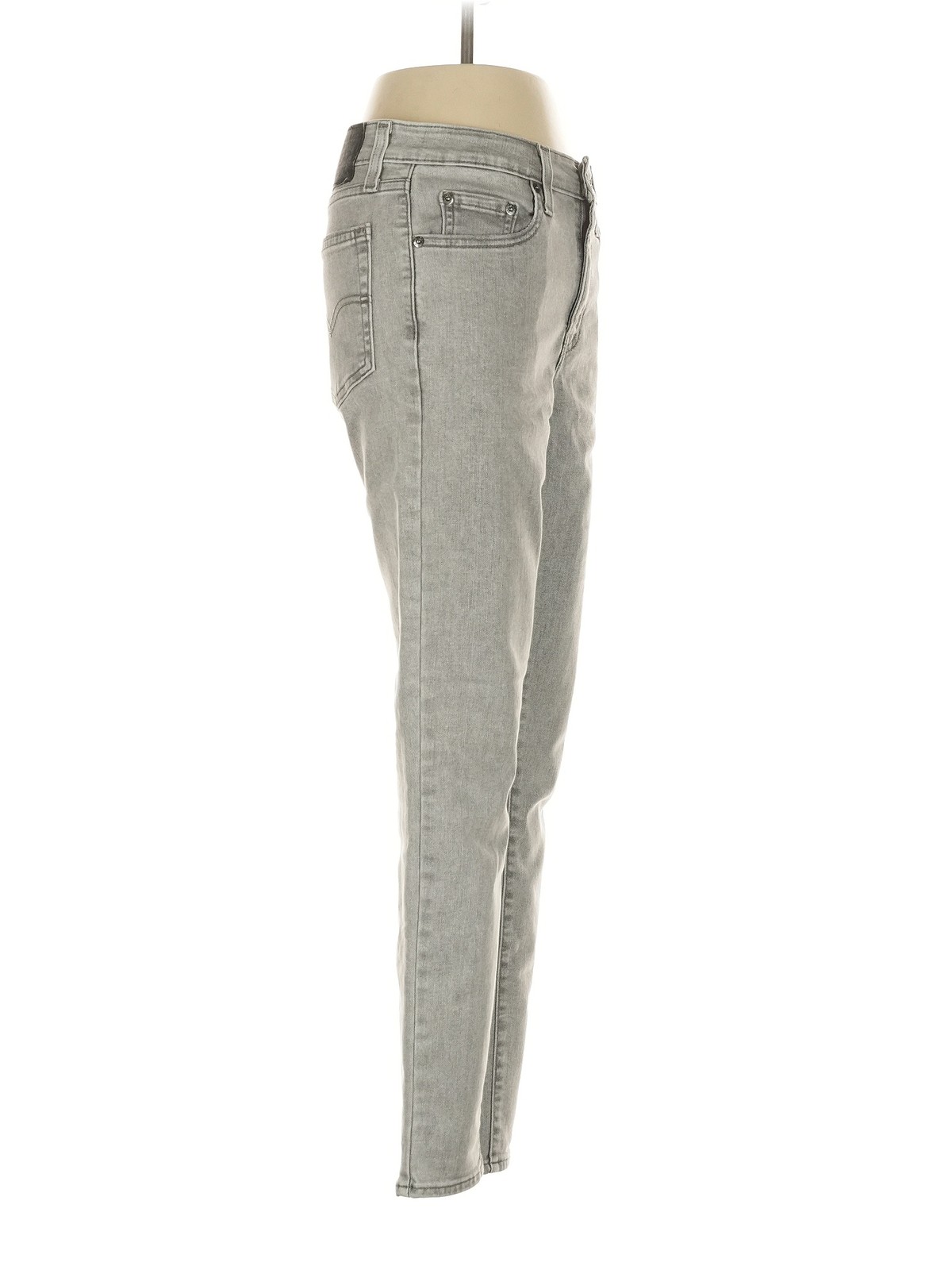 Levi's Women Gray Jeans 26W thumbnail 3