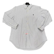Ralph Lauren Long Sleeve Button Down Mens Striped 16 32/33