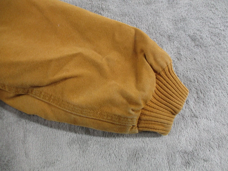 Chaqueta Carhartt Niños 4T Marrón Acolchada Forrada Con Capucha Cremallera Completa Pato Ropa de Trabajo Activa Foto 2 de 4