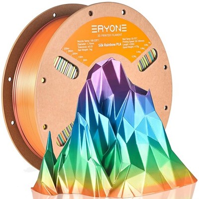3D Druck Filament PLA Rainbow Silk 1,75mm 1kg Polylactide