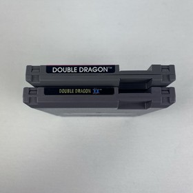 Double Dragon 1 & 2 NES Video Game Cart Lot of 2 Tradewest Tested Authentic 80&rsquo;s