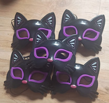 LED Light-Up Cat Eyemask, Black & Purple Plas...