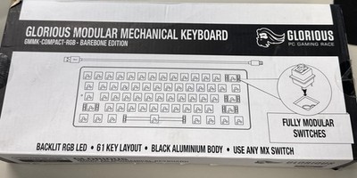 Glorious GMMK-COMPACT-RGB Wired Keyboard Barebone Edition
