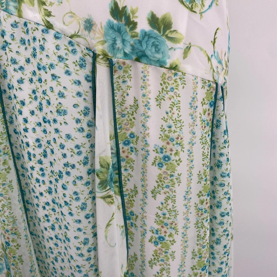 Falda De Colección Años 90 AB Studio Para Mujer Mediana Floral Dobladillo Asimétrico Hada Grunge Foto 3 de 4