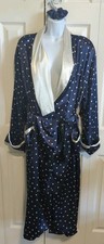 Victoria's Secret Long Length Robe M/L Blue Satiny Glamorous Luxury EUC NOTE