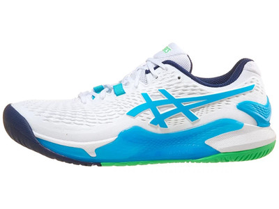 1041A330-103 ASICS Gel Resolution 9 White/Blue Men's Shoes