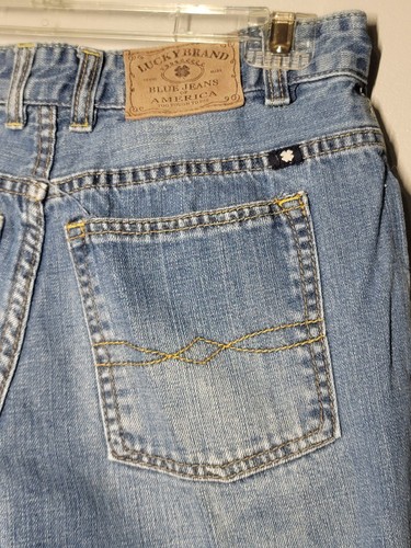 Lucky Brand Jeans Boys Size 16 Billy Straight Blue Medium Wash Denim - Picture 3 of 9