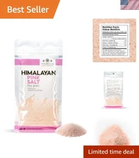 100% Certified Fine Himalayan Pink Salt - 1 lb Bag for Culinary and Wellness Use