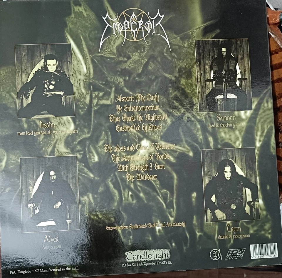 Emperor – Anthems to the Welkin at Dusk (1997 Candlelight LP) Vinyl Foto 2 de 3
