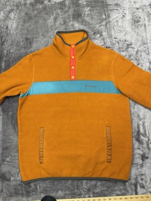 Cotopaxi Mens Teca Fleece Snap-T Pullover Color Orange Morocco Size M