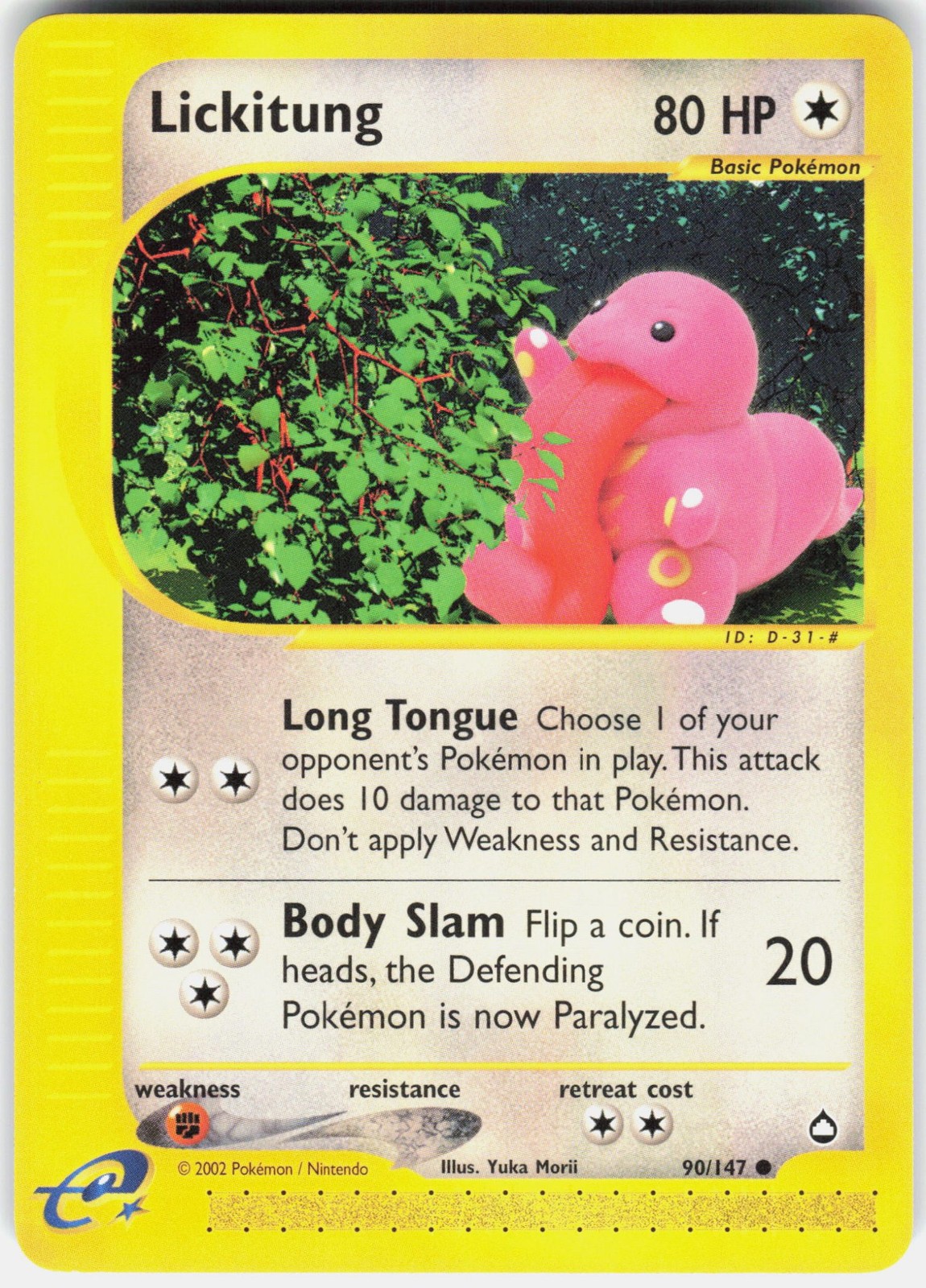 Lickitung Aquapolis 090/147 NM